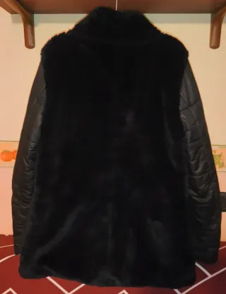 Giubbotto donna con dettaglio pelliccia