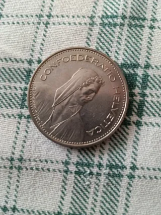 Moneta 5 Franchi Svizzeri 1982