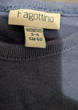 Body blu neonato TG. 62 CM