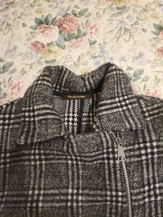 Cappotto scozzese grigio multicolor