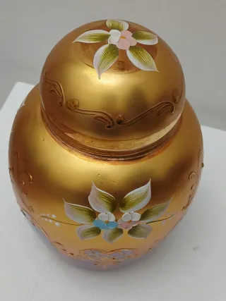 Vaso Murano Vintage Oro e Viola