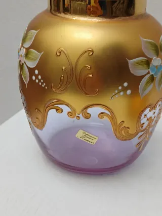 Vaso Murano Vintage Oro e Viola