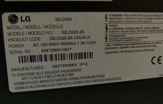 Televisor LG Negro 32”