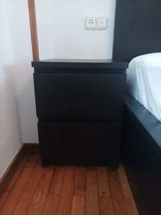 Cama,Colchón,Canapé Cabecero, Mesita