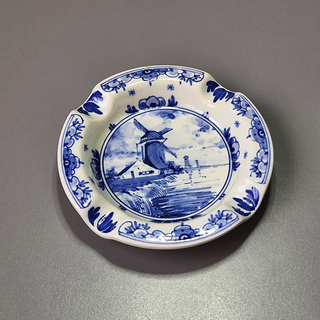 Cenicero Cerámica Holandesa Vintage Molino