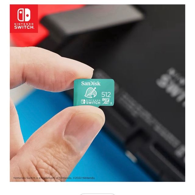 Tarjeta microSD SanDisk 512GB Nintendo Switch