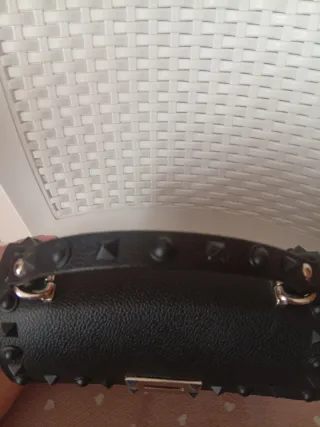 Borsetta Marc Ellis nera con borchie