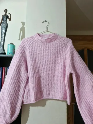 Jersey rosa de punto Zara
