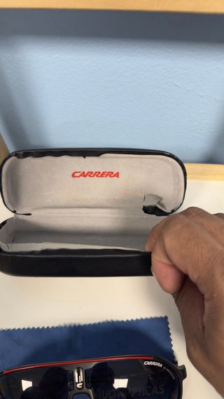 Gafas de Sol Carrera Aviador Negro Rojo