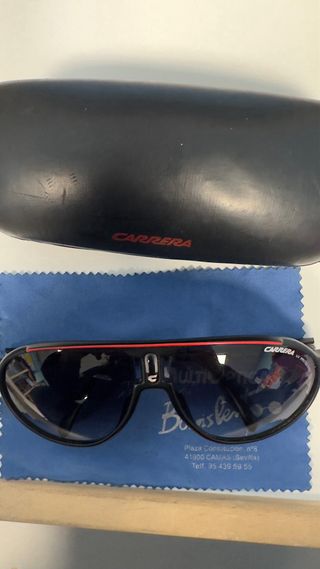 Gafas de Sol Carrera Aviador Negro Rojo