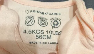 Set 2 body bimba rosa Primark 56CM