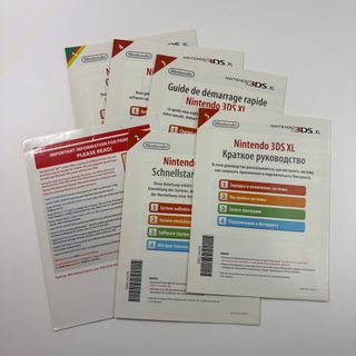 Scatola Nintendo 3DS XL Blu con manuali