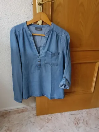 Camisa vaquera con caída