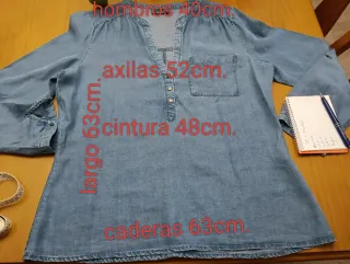 Camisa vaquera con caída