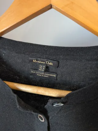 Camiseta Cashmere Massimo Dutti Negra Talla M