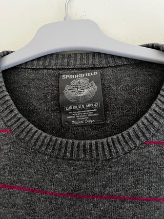Jersey Springfield XL Gris Pull Springfield Homme