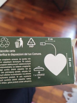 Cuore LED USB Ricaricabile Nuovo