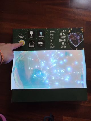 Cuore LED USB Ricaricabile Nuovo