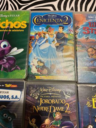 Lote 6 Cintas VHS Disney Clásicos Español