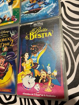 Lote 6 Cintas VHS Disney Clásicos Español