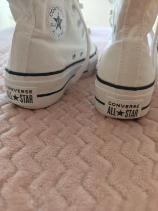 Zapatillas Converse Plataforma Blancas.