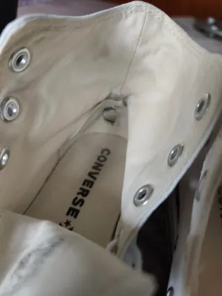 Zapatillas Converse Plataforma Blancas.