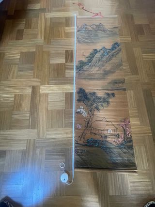 Kakemono Giapponese Vintage Dipinto a Mano