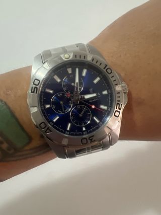 Reloj Festina Cronógrafo Azul y Plateado