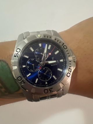 Reloj Festina Cronógrafo Azul y Plateado