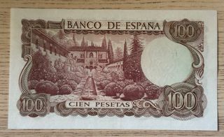 Billete 100 pesetas 1970 Falla Bajísimo
