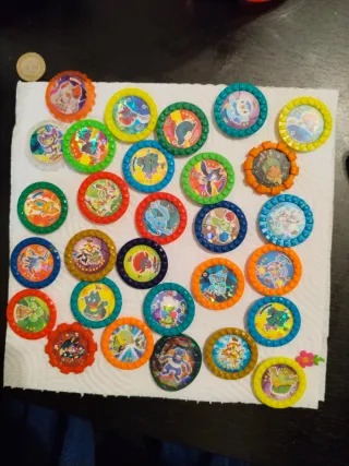 Tazos y Chapas Pokémon Antiguos