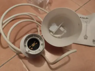 Portalámparas de techo blanco