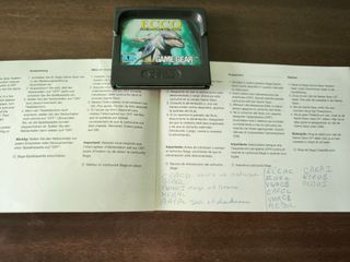 Lote 3 Juegos Game Gear + Manuales