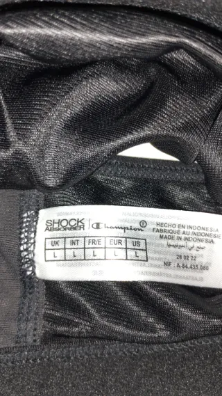 Reggiseno sportivo Champion nero Nuovo taglia L