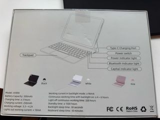 Funda Teclado iPad A1890 Magnética