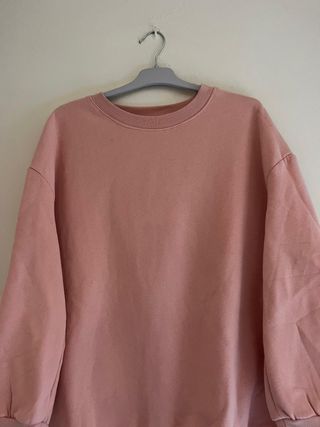 Sudadera Shein L Rosa Pastel Oversize | Sweat Rose