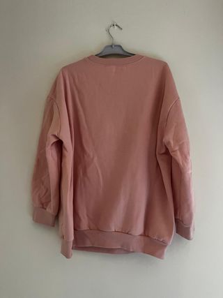 Sudadera Shein L Rosa Pastel Oversize | Sweat Rose