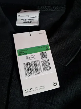 Polo Nike Manga Larga Negro