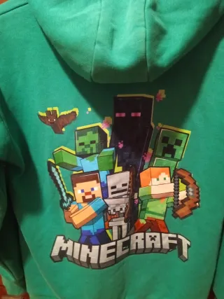 Sudadera Minecraft Talla 11 a 12 años