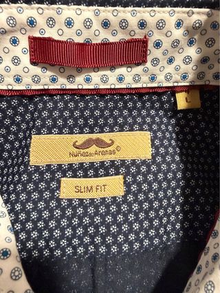 Camisa Núñez de Arenas azul con estampado