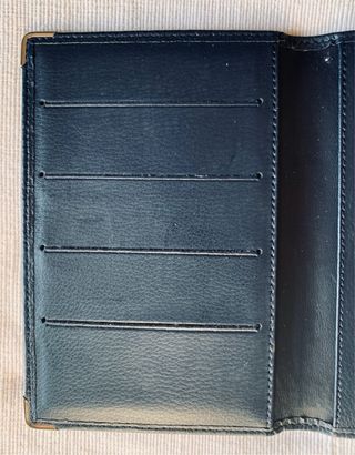 Cartera Piel Ecológica Azul