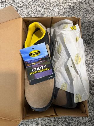 Zapatos de trabajo Diadora Marrón/Gris