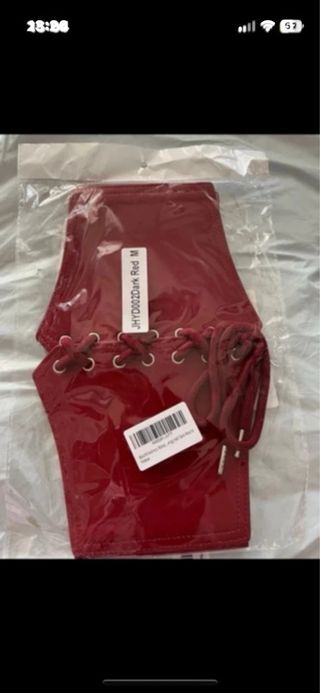 Cinturón corsé rojo talla M