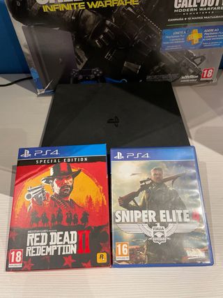 PS4 Slim 1TB Negra + mando scuf gaming