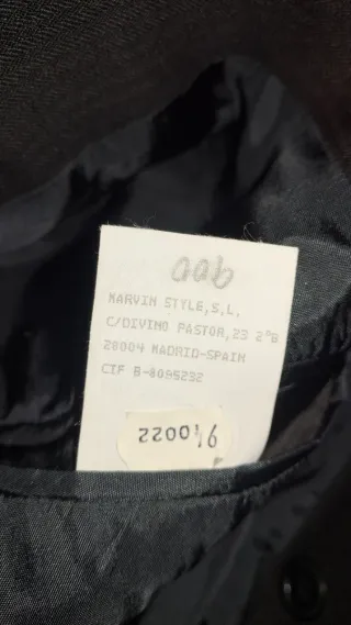 Traje Luis Mercader Negro Talla M