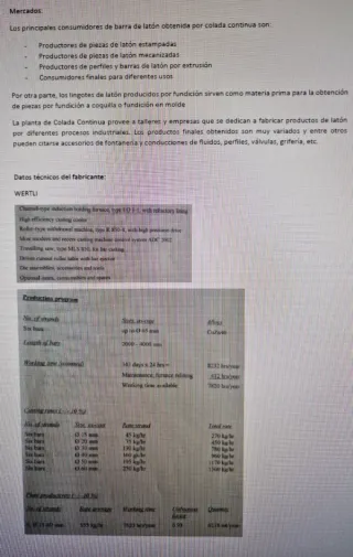 Alto Horno Industrial de Colada Continua