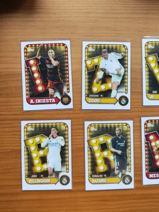 Cartas Name in Lights Real Madrid y FC Barcel