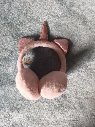 Orejeras de unicornio rosas