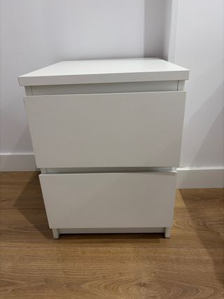 Cómoda blanca 2 cajones
