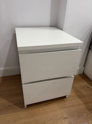 Cómoda blanca 2 cajones